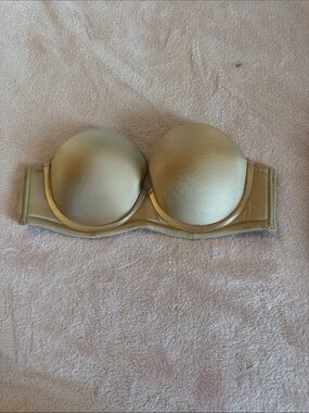 Paramour Strapless Push-Up Bra in Champagne 34DD